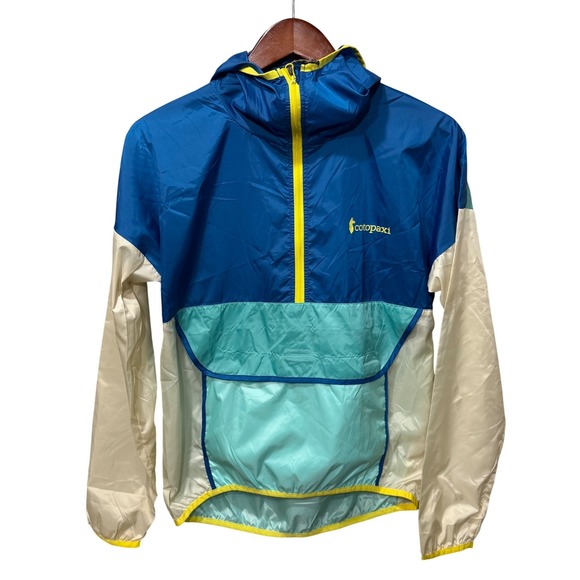 cotopaxi Jackets & Blazers - Cotopaxi Teca Half Zip Windbreaker Blue Crush Colorblock NWT Packable XS Recycle